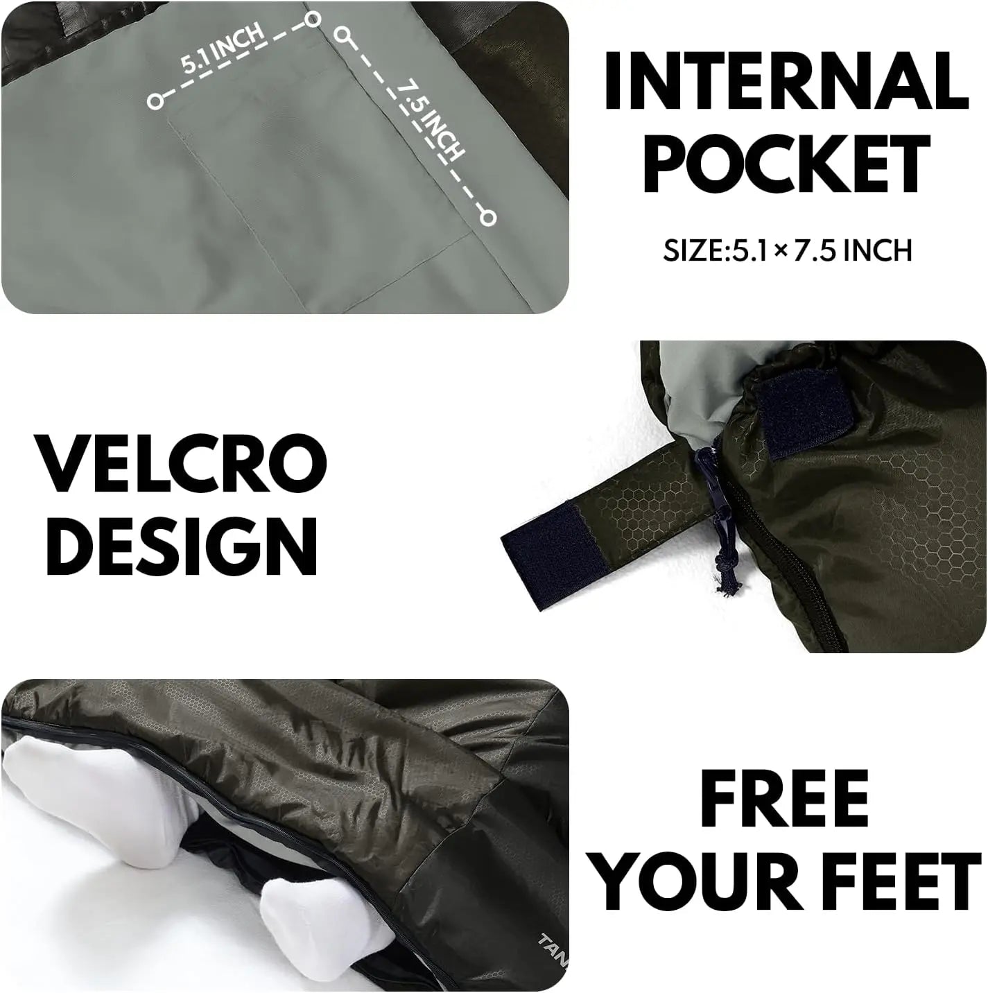 XXL Sleeping Bags for Adults Warm Weather,Camping Sleeping Bag for Kids with Compression Sack,4 Season Camping Essentials Gear