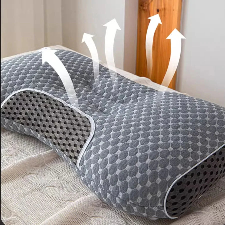 1pcs NEW Orthopedic Neck Pillow, Washable Pillow Core, High Elastic, Neck Protection, Bedding for Hotel and Home For Home Bed