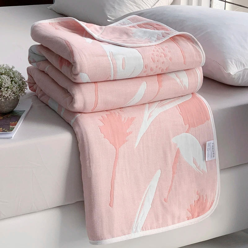 Cotton six-layer yarn Xia Liang quilt pure cotton towel quilt empty blanket nap blanket gauze blanket