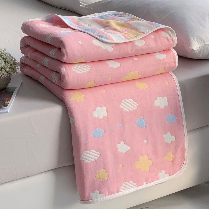 Cotton six-layer yarn Xia Liang quilt pure cotton towel quilt empty blanket nap blanket gauze blanket