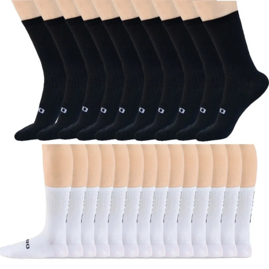 12 pairs/Lot Professional Cycling Socks Breathable Sweat-Absorbing Men Women Outdoor Sports Running Basketball Compression Socks
