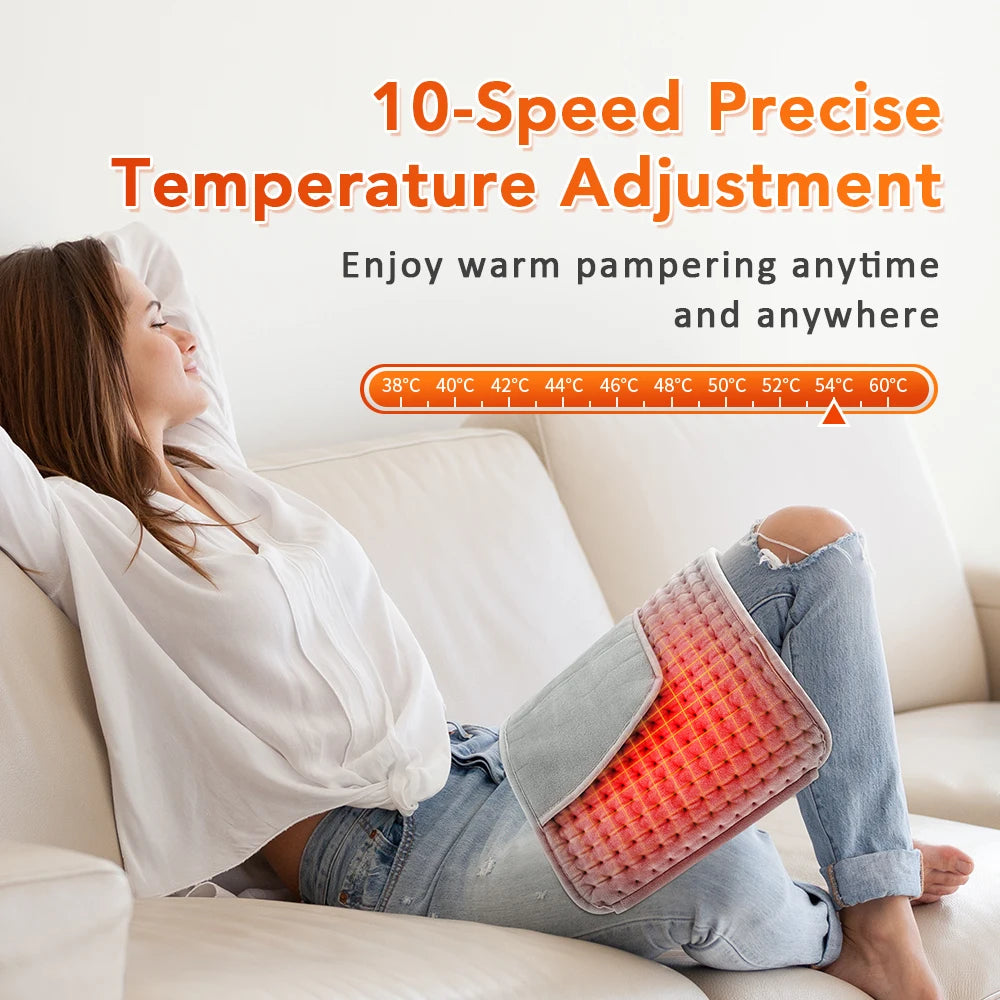 10 Gears Heating Thermal Electric Heating Pad For Home Waist Lumbar Back Pad Belt Warm Thermal Pad Hand Uterus Body Winter Warm