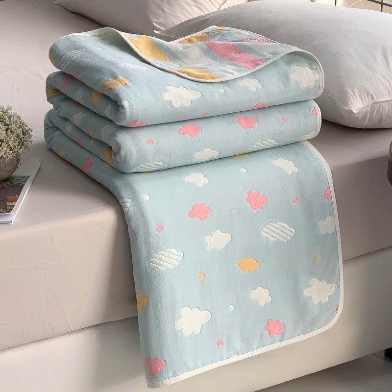 Cotton six-layer yarn Xia Liang quilt pure cotton towel quilt empty blanket nap blanket gauze blanket