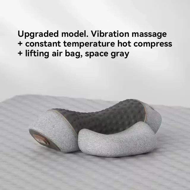 Okayso Electric Massager Cervical Pillow Hot Compress Vibration Massage Neck Traction Relax Sleeping Pillow Spine Support Normal