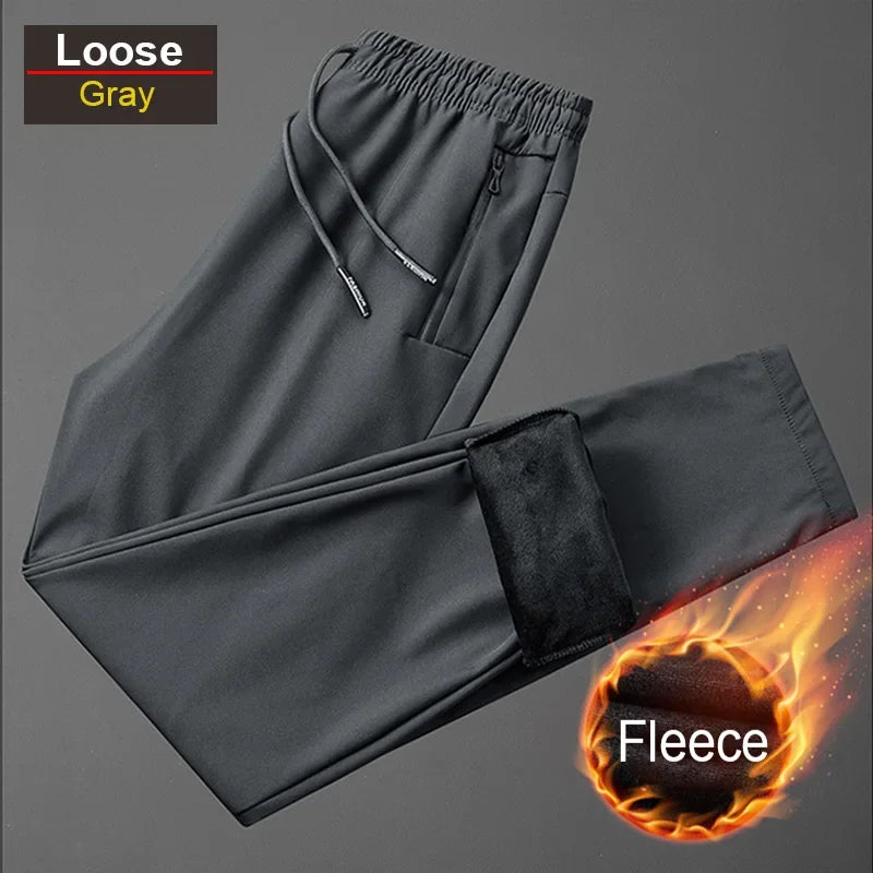 CHRLCK Warm Waterproof Running Pants Men Winter Softshell Fleece Trousers Women Jogging Camping Climbing Skiing Hiking Pants