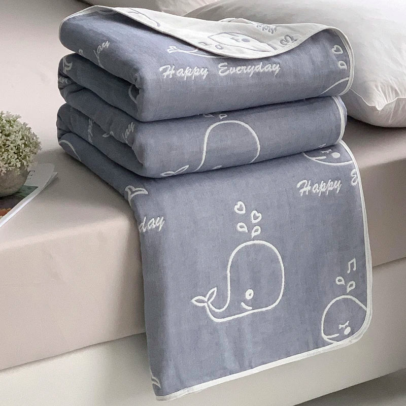 Cotton six-layer yarn Xia Liang quilt pure cotton towel quilt empty blanket nap blanket gauze blanket