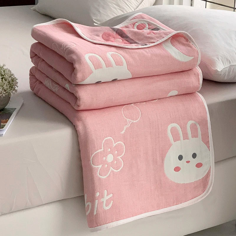 Cotton six-layer yarn Xia Liang quilt pure cotton towel quilt empty blanket nap blanket gauze blanket