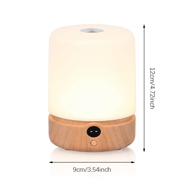 LED Night Light, USB-C Rechargeable, Touch Control Switch, Suitable for Bedrooms and Living Rooms, Offers 9 Color Options