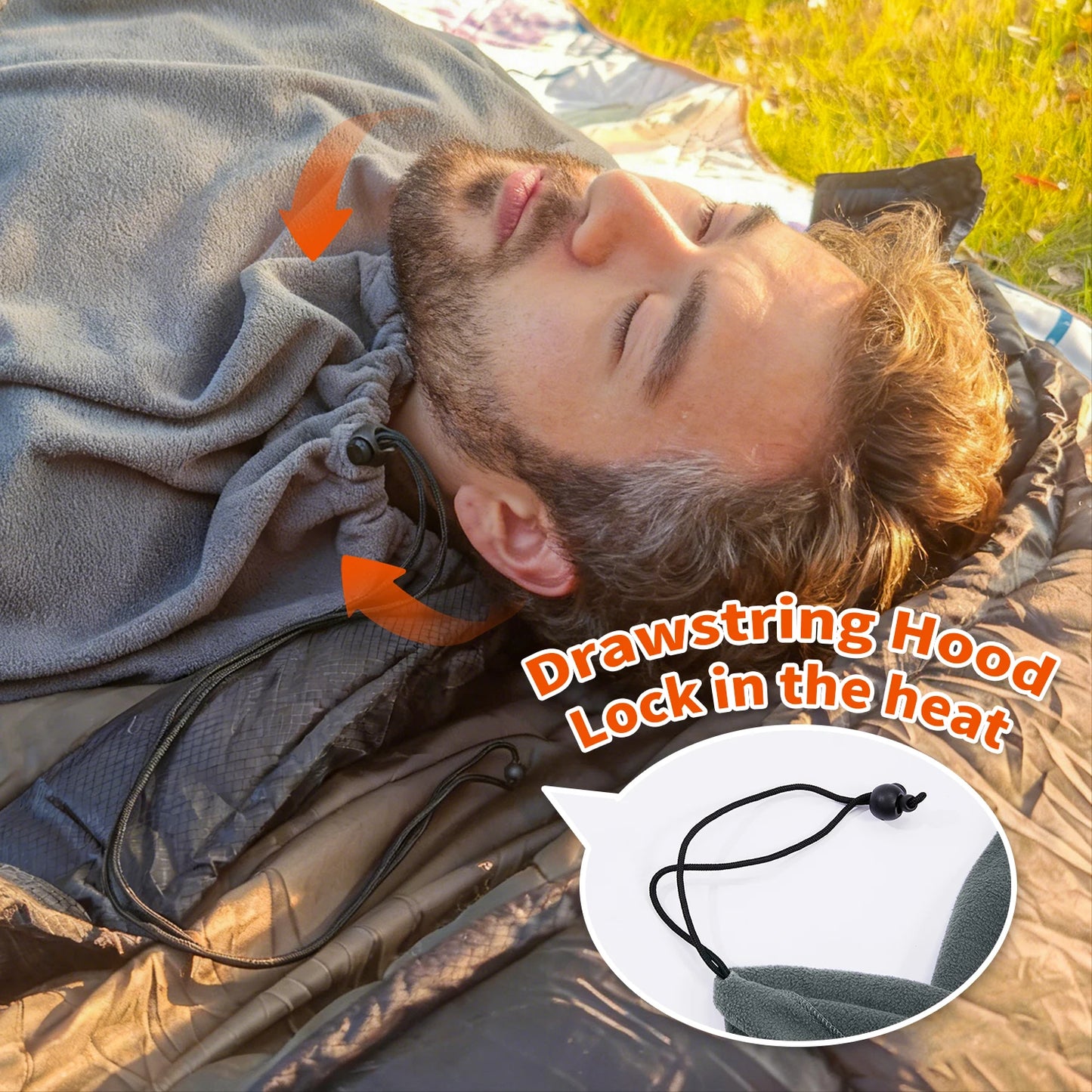 MAPLEAF Fleece Sleeping Bag Liner Winter Ultralight Polar Sleeping Bag Warm Camping Blanket Cold Weather Tent Bed Travel Sheets