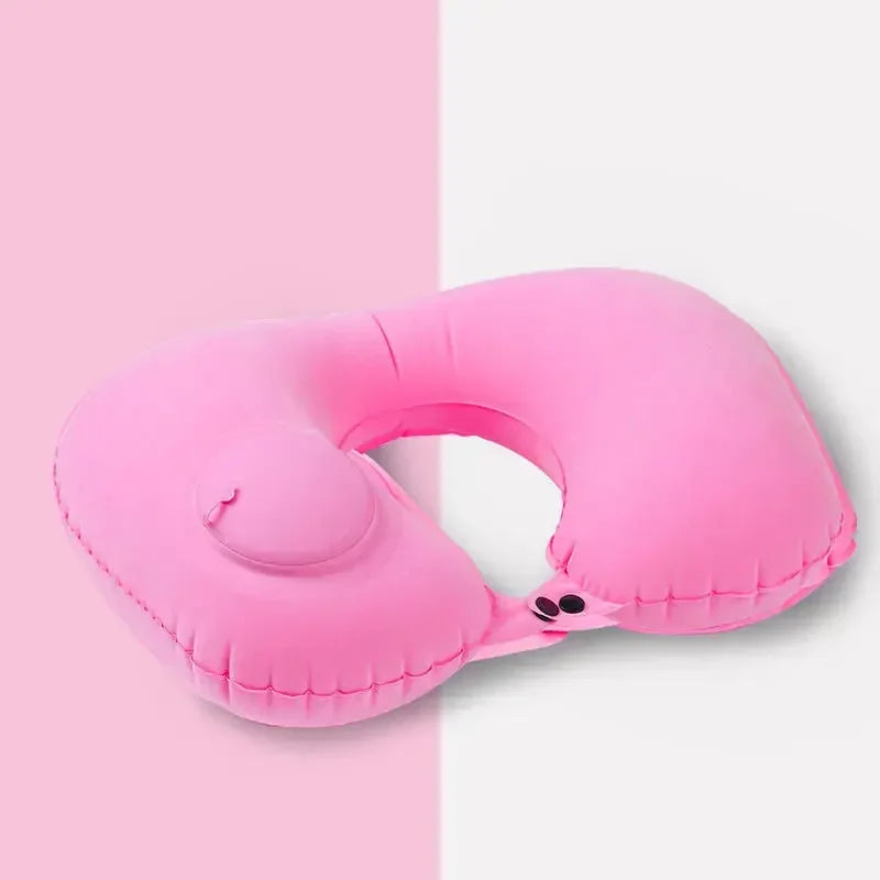 1/2pcs U Shaped Travel Pillow Super Light Portable Inflatable Neck Pillow Travel Airplane Cushion Office Sleep Essentials