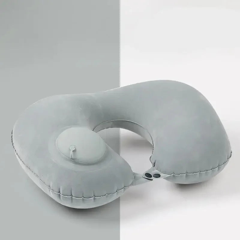 1/2pcs U Shaped Travel Pillow Super Light Portable Inflatable Neck Pillow Travel Airplane Cushion Office Sleep Essentials