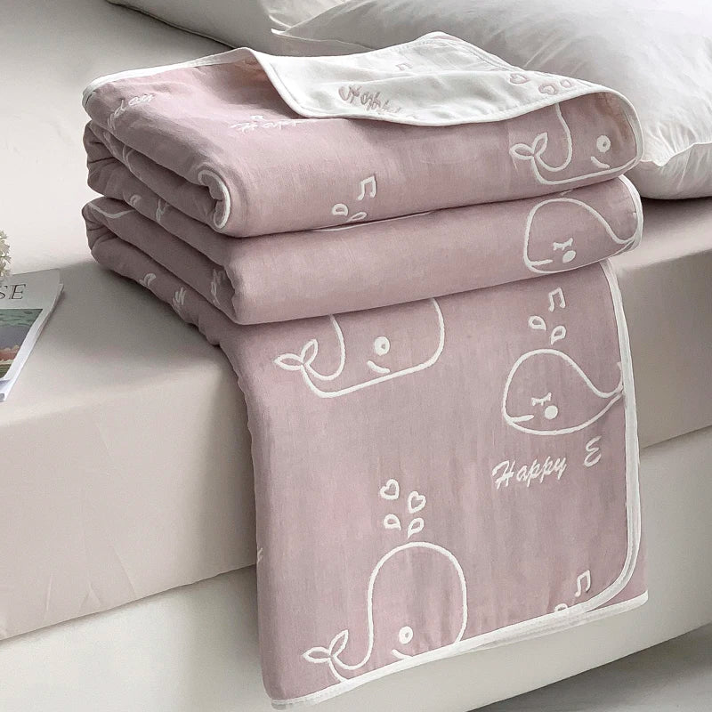 Cotton six-layer yarn Xia Liang quilt pure cotton towel quilt empty blanket nap blanket gauze blanket