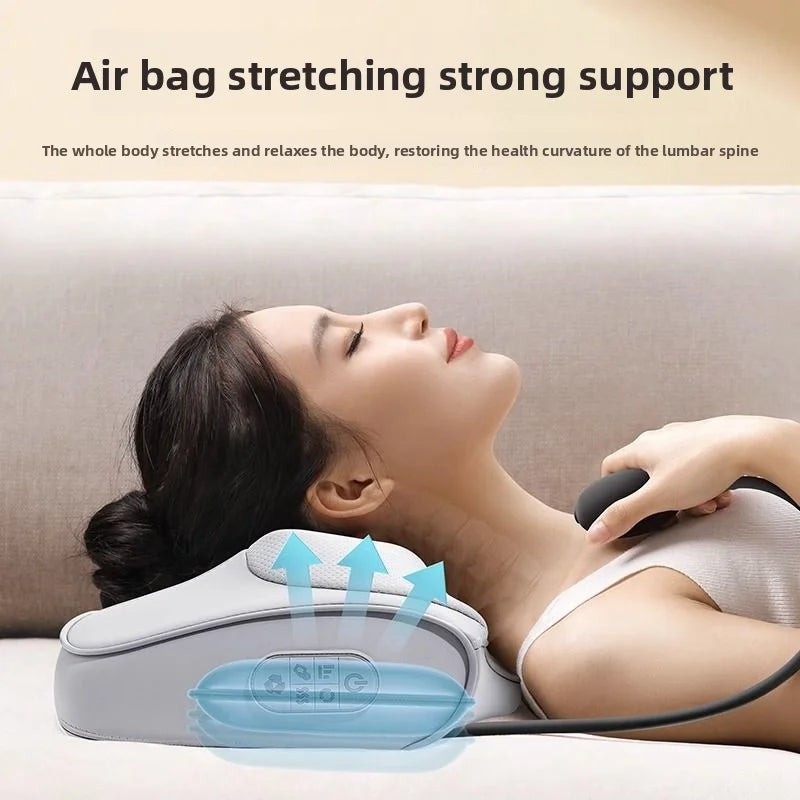 Neck Massage Pillow Electric Cervical Massager Waist Back Shoulder Shiatsu Kneaded Multifunctional Hot Compress Relaxation Gift
