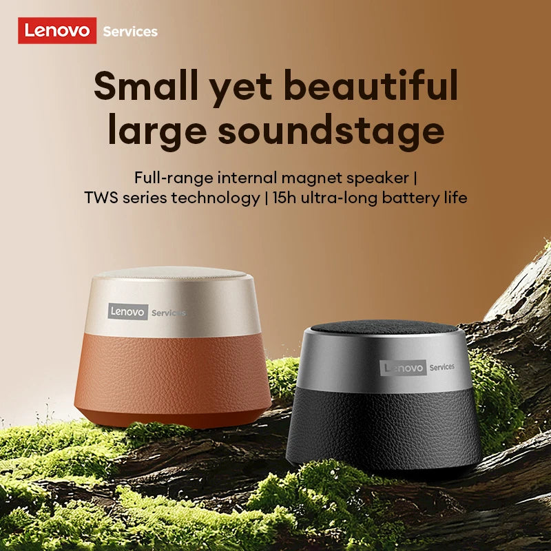 Lenovo HD103 Mini Wireless Deep Bass Speaker 360° Panoramic Sound Loudspeaker TWS Bluetooth Soundbox Speaker For Camping Party