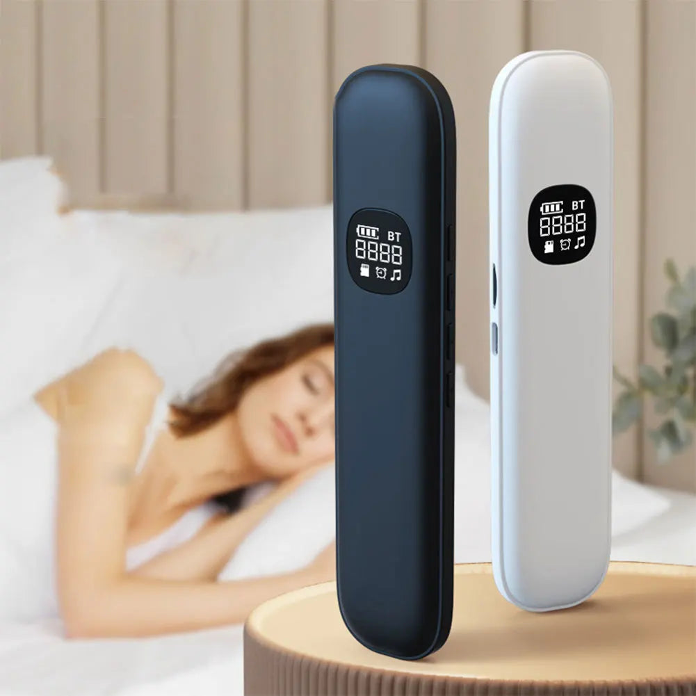 Under Pillow Bone Conduction Bluetooth Speaker White Noise Sleep Aid Soundbar LED Display TF MP3 Music Player Timed Shutdown