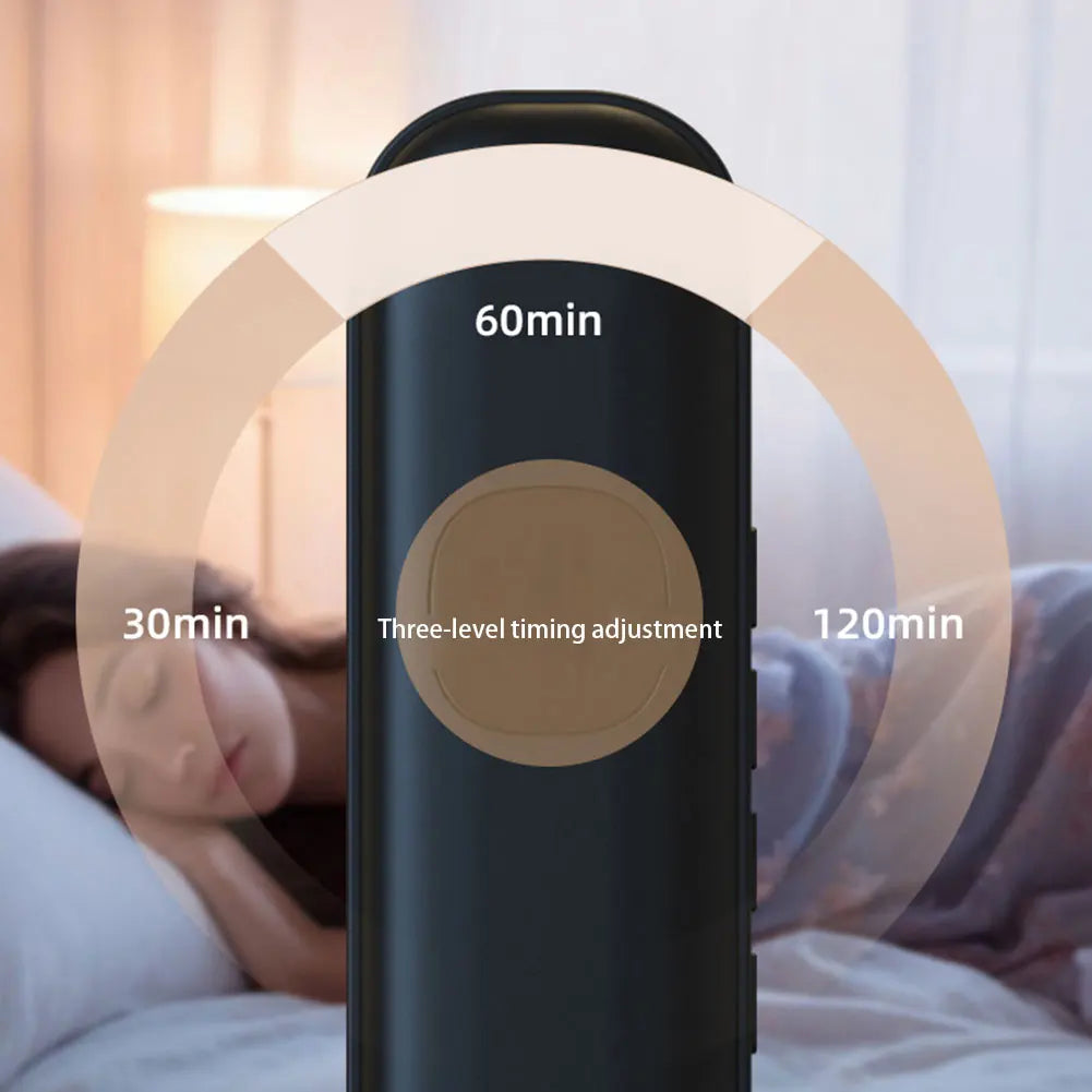 Under Pillow Bone Conduction Bluetooth Speaker White Noise Sleep Aid Soundbar LED Display TF MP3 Music Player Timed Shutdown