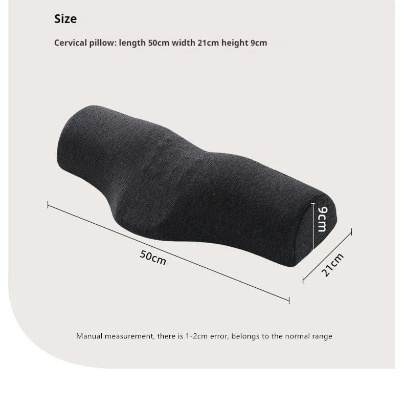 Orthopedic Memory Foam Pillow for Neck Pain Relief Cervical Support & Breathable Sleep - Contour Design Single Sleeper Pillow